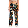 thumbnail image 4 of Fabrcox Halloween Womens Pajamas Pants Pumpkin Ghost Cat Women's Sleep Pants Fall Winter Festival Comfy Lounge Pants for Women Orange XXL, 4 of 6