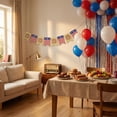thumbnail image 3 of 4th of July Linen Bunting Banner, 250th Anniversary Independence Day Decoration String for Patriotic Party and Home Display,July 4th Decorations, 3 of 6