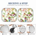 thumbnail image 5 of Kdxio Birds And Flowers Print 2-Piece Sun Shade Front Windshield - Foldable Car Front Window Sunshades For Most Sedans Suv Truck, 5 of 6