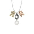 thumbnail image 2 of Delight Jewelry Silvertone Cross Silhouette Multi-Colored Crystal Mom Charm Necklace, 2 of 5
