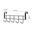 thumbnail image 3 of Soyumi Over The Door Hooks, Aluminum Door Hanger Hook with 5 Coat Hooks for Hanging, Heavy Duty Over The Door Coat Rack for Towel, Bag, Robe, Back of Bathroom, 3 of 8