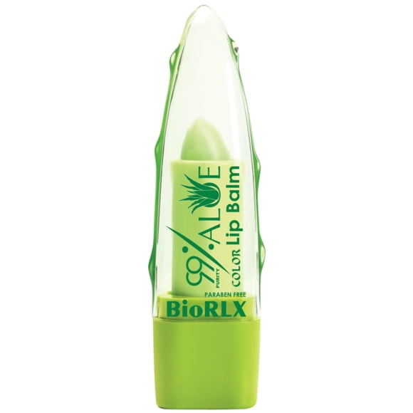 BioRLX Bálsamo labial teñido de aloe vera con 99 % de pureza, hidratante para labios con mejora del color natural para labios de aspecto más completo (un bálsamo labial)