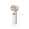 thumbnail image 3 of Boovnll Portable Fan, Adjustable High Speed USB Rechargeable Digital Display Fans Lightweight Compact Handheld Fan for Outdoor, Travel, Camping, Vacation, Summer Gift, Mini Fan - Fan, 3 of 7