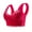 Red, variant on Women's Bra Sports Medium High Impact Support Strappy Back Workout Bra Tops Yoga Sports(Red,L)