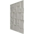 thumbnail image 4 of Ekena Millwork 19 5/8"W x 19 5/8"H Modern Square EnduraWall Decorative 3D Wall Panel, UltraCover Satin Hunt Club Green (Covers 2.67 Sq. Ft.), 4 of 6