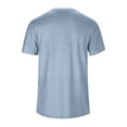 thumbnail image 4 of Men Solid V Neck Short Sleeve Fashion Trend Bottoming Shirt Casual Basic Tennis Tee, 4 of 8