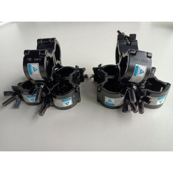 8pcs Mini Swivel Truss Clamp 20mm Stage Lights Aluminum Clamps Trussing DJ Hook