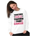 thumbnail image 3 of Together Tougher Than Breast Cancer Women Crewneck Sweatshirt Brisco Brands S, 3 of 6