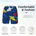 thumbnail image 3 of Rocae Cartoon Shark for Men's Swim Trunks Quick Dry With Two Side Pockets and One Lined Patch PocketX-Large, 3 of 9