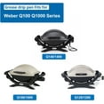 thumbnail image 3 of 80346 Catch Pan for Weber Q100 Q1000 Q120 Q140 Q1200 Series Drip Tray for Weber Baby Q Gas Grill with 6415 15pack Aluminum Liner Replacement for Weber 41887, 3 of 7