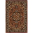 thumbnail image 1 of Moretti Parquet Area Rug 604R5 Traditional Red Rings Loops 3' 10" x  5' 5" Rectangle, 1 of 1