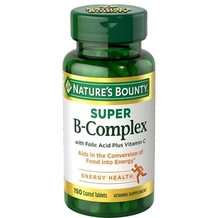 Nature's Bounty B-Complex with Folic Acid Plus Vitamin C, Tablets 150 ea