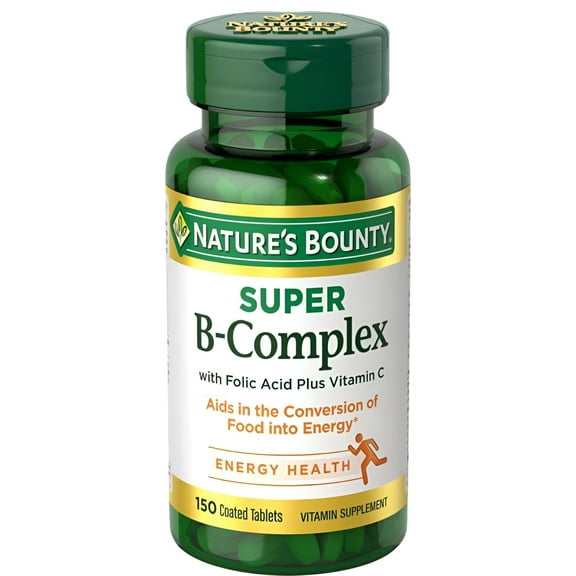 Nature's Bounty B-Complex with Folic Acid Plus Vitamin C, Tablets 150 ea