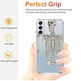 thumbnail image 4 of Rock Skull Clear Case for Samsung Galaxy S21,Aesthetic Art Design Case for Men Women,Unique Trendy Transparent TPU Bumper Case Cover, 4 of 5