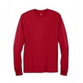 thumbnail image 1 of Hanes 5586 Tagless Long-Sleeve T-Shirt Size Small, Deep Red, 1 of 4