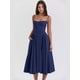 thumbnail image 5 of Vestido de verano 2024 para mujer, estilo retro, estilo palacio, sin tirantes, rojo, 5 of 5