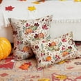 thumbnail image 3 of Fall Pillow Covers 20x20 inch Set of 2 Pumpkin Maple Leaf Flower Decorative Throw Pillow Covers Autumn Thanksgiving Farmhouse Decoration for Home Couch, 3 of 6