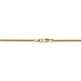 thumbnail image 4 of Solid 14k Yellow Gold 1.75mm Parisian Wheat Chain Necklace - with Secure Lobster Lock Clasp 30", 4 of 6