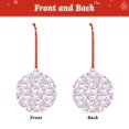 thumbnail image 2 of Pofeuu Purple Rabbit Print Christmas Decorations Christmas Ornaments Round Acrylic Flat Hanging Pendant Xmas Hanging Decoration-Round Shape, 2 of 7