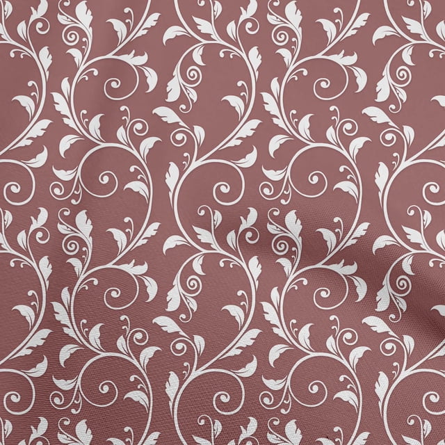 oneOone Polyester Spandex Dusty Rose Fabric Asian Baroque Sewing Craft Projects Fabric Prints By Yard 56 Inch Wide