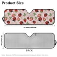 thumbnail image 5 of HUIAOCNG Red Ladybug Windshield Flag Sunshade Sun Shade Heat Shield Sun Visor Mat Compatible with Jeep Wrangler Rubicon Sahara TJ JK JKU 2 Door & 4 Door, 5 of 6