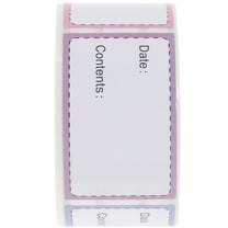 ibasenice Freezer Labels to Write on Removable Paper Stickers for Food Containers