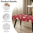 thumbnail image 7 of FUIALDOLG Christmas Dining Bench Cover, Stretch Washable Long Bench Seat Covers, Rectangle Table Chair Slipcover for Dining Room, Living Room, Kitchen(Adorable Santa Claus), 7 of 7