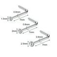 thumbnail image 5 of QQTDFG 4/9Pcs Stainless Steel Nose Stud Set L/S-Shape Crystal Nostril Piercing Jewelry-Style 6-4Pcs, 5 of 9
