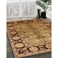 thumbnail image 3 of Ahgly Company Machine Washable Indoor Square Industrial Modern Orange Area Rugs, 6' Square, 3 of 7