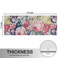 thumbnail image 5 of Kitchen Rugs Sets Of 2,Pioneer Flower Floral Print Pattern Anti Fatigue Kitchen Mat Rugs Non Slip Washable,Decorative Kitchen Floor Mats for Kitchen,Sink,Laundry,17"X47", 5 of 5