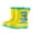 Yellow, variant on Kids Waterproof Rain Boots for Boys Girls Cute 3D Dinosaur Pattern Non-Slip Rubber Sole Toddler Rain Boots Outdoor Casual Kids Water Shoes with Pull Tabs(Green,3-4 Years)