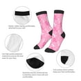 thumbnail image 3 of Rocae Breast Cancer Awareness (3) for Girls Boys Crew Socks,Children's Socks, Kids Socks, Toddler Socks: Daily Wear with Kids School Uniform, 3 of 5