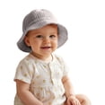 thumbnail image 5 of Mgmyaa Baby Ruffle Edge Bucket Hat Summer Outdoor Sun UV Protection Fisherman Cap for Infant Newborn 0-3 Years Breathable Soft Headwear, 5 of 8
