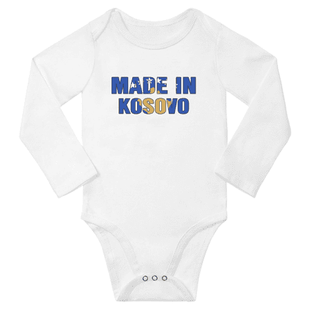 

Made In Kosovo Baby Long Sleeve Clothing Bodysuits (White 6 Months)