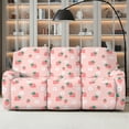 thumbnail image 2 of Xoenoiee Strawberry Floral Print 8 Pieces Recliner Sofa Covers Stretch Soft 3 Seats Couch Cover Anti-Slip Sofa Slipcover Furniture Protector with Elastic Bottom for Kids Pet, 2 of 7