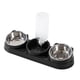 thumbnail image 5 of Cuencos para comida húmeda y seca, cuenco desmontable para agua y comida para mascotas, plato elevado para gatos negro, 5 of 9