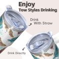 thumbnail image 4 of Stainless Steel Double Wall Cup 20oz with Lid & Straw - Vacuum Insulated Travel Tumbler, Leakproof Thermal Coffee Mug, Bohemian Design, 4 of 5