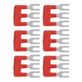 thumbnail image 1 of Bandes de Bornes de Type Fourche, 20 Pcs Bande de Conducteur en Cuivre Coquille en PVC 400V 15A Bloc de Survoltage Ignifuge Bandes de Bornes Rouges pour Appareils Ménagers TB 1502,TB 1503,TB 1504, 1 of 7