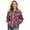 Aztec Tribe Pink, variant on Women's Casual Jacket Lightweight Bomber Jackets with Pockets Lightweight Windbreaker Zip-up Varsity Jackets Fall Outerwear, Aztec Tribe Pink, Medium