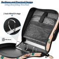 thumbnail image 4 of FORMRS Zipper Binder with Shoulder Strap 2-inch Ring 500 Sheet Capacity File Bag, Beige Christmas Snowman, 4 of 5