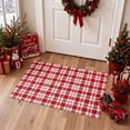 thumbnail image 6 of KUETH 3'x5' Christmas Machine Washable Area Rug, Non-Slip Rugs for Bedside, Entryway and Small Living Space, Red, 6 of 8