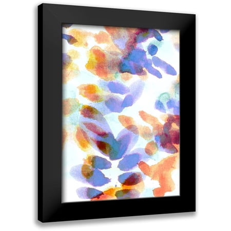 Morioke 11x14 Black Modern Framed Museum Art Print Titled - Bloom Indigo