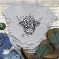 thumbnail image 2 of PENGXIANG Women Funny Cow T-Shirt Tee-Rose Gold-Xl, 2 of 6