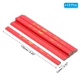 thumbnail image 2 of Uxcell Carpenter Pencils, 12 Pcs Black Ink Flat Octagonal Hard Construction Pencils, Red, 2 of 5