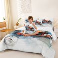 thumbnail image 3 of Erosebridal Formula Car King Bedding, Watercolor King Bed in a Bag, Watercolor F1 7 Pieces, 3 of 6