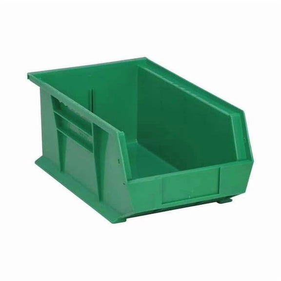 Quantum Storage Systems Hang/Stack Bin,13-5/8x8-1/4x6,Green  QUS241GN