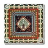 CounterArt Single Absorbent Stone Tumbled Tile Coaster, American Quilts Style Nine
