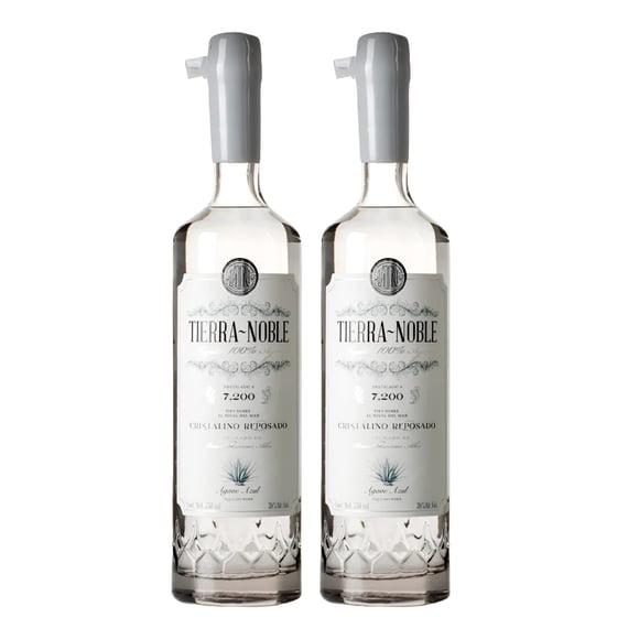 Duo Pack Tequila Tierra Noble Cristalino Reposado 750 Ml Tierra Noble Tequila Cristalino Reposado