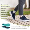 thumbnail image 4 of Men's Orthopedic Wide Walking Shoes: Comfortable Fashion Sneakers with Arch Support, Casual Tennis Work Sports Shoes, 4 of 9