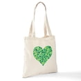 thumbnail image 6 of CafePress - Irish Shamrock Heart Tote Bag - Unisex Canvas Tote Bag, Beige, 1-Piece, 6 of 6